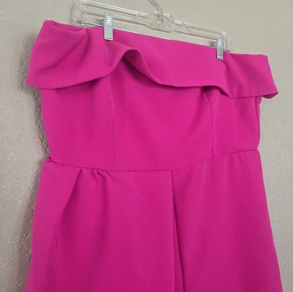NWOT, NY&C Strapless Pink Jumpsuit XL - Picture 3 of 13